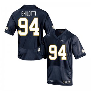 Notre Dame Fighting Irish Men's Giovanni Ghilotti #94 Navy Under Armour Authentic Stitched College NCAA Football Jersey HYE8199JG